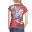 Women´s T-shirt 1 GLOBAL FREEDOM UNITED© Women French & Germany Red Fashion