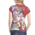 Women´s T-shirt 2 GLOBAL FREEDOM UNITED© Women USA & China  Red Supply