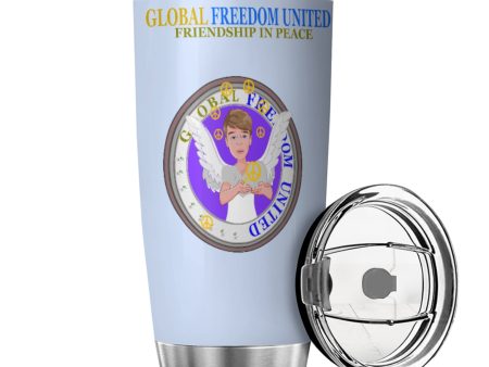 Tumbler Global Freedom United Men Angel Of Peace Light Blue Supply