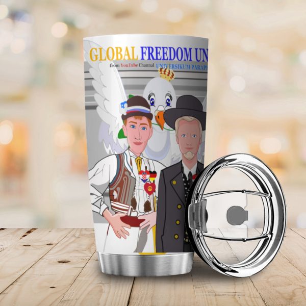 Tumbler GLOBAL FREEDOM UNITED© Men Croatia & Germany Grey Online now