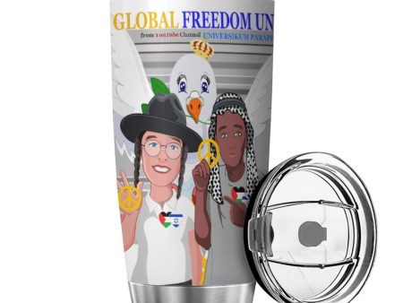 Tumbler Global Freedom United Men Palestina & Israel Grey Online Sale