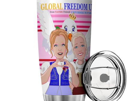 Tumbler Global Freedom United Women Albania & Serbia Old Peace Pink2 Hot on Sale