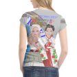 Women´s T-shirt 2 GLOBAL FREEDOM UNITED© Women USA & China Grey Online Sale