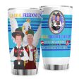 Tumbler GLOBAL FREEDOM UNITED© Men Hungary & Serbia Blue Online now