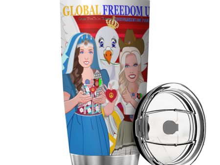 Tumbler Global Freedom United Women Afghanistan & Usa Old Peace Red Online Sale