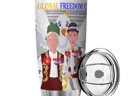 Tumbler Global Freedom United Men Croatia & Serbia Grey Hot on Sale