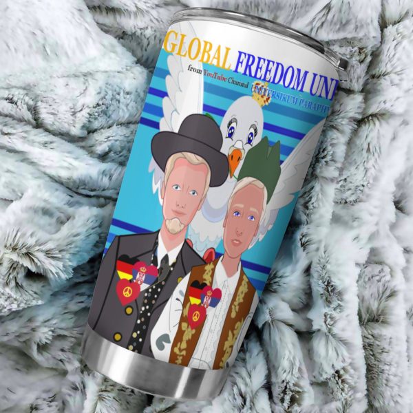 Tumbler GLOBAL FREEDOM UNITED© Men Serbia & Germany Blue 2 Online