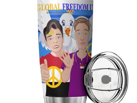 Tumbler GLOBAL FREEDOM UNITED© Men Yemen & USA Deep Blue Supply