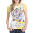 Women´s T-shirt 1 GLOBAL FREEDOM UNITED© Women Palestina & Israel Yellow Online Sale