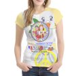 Women´s T-shirt 1 GLOBAL FREEDOM UNITED© Women French & Russia Yellow Cheap