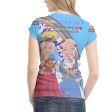 Women´s T-shirt GLOBAL FREEDOM UNITED© Women Croatia & Serbia V2 Blue Sale