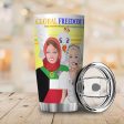 Tumbler Global Freedom United Women Kuwait & Usa Old Peace Yellow Supply