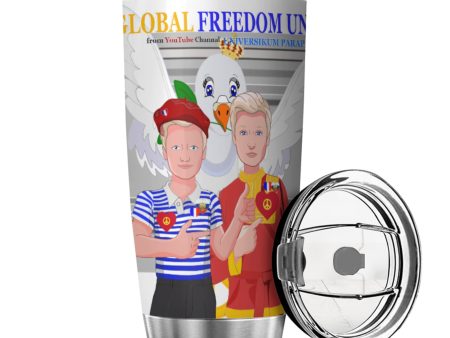 Tumbler Global Freedom United Men French & Russia Old Peace Grey Sale