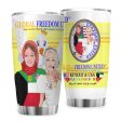 Tumbler Global Freedom United Women Kuwait & Usa Old Peace Yellow Supply