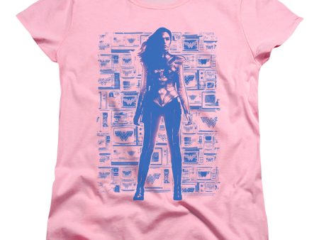 WONDER WOMAN 84 : TELEVISIONS WOMENS SHORT SLEEVE Pink MD Online Sale