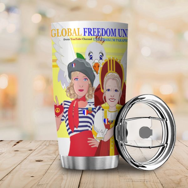 Tumbler Global Freedom United Women French & Russia Old Peace Yellow Online Sale