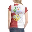 Womens T-shirt 1 GLOBAL FREEDOM UNITED© Women French & Russia Red on Sale