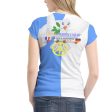 Women´s T-shirt GLOBAL FREEDOM UNITED© Women French & Germany Blue on Sale