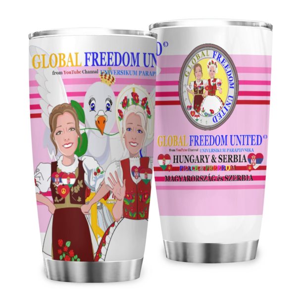 Tumbler Global Freedom United Women Hungary & Serbia Pink2 Fashion