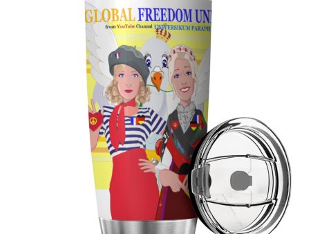 Tumbler Global Freedom United Women French & Germany Old Peace Yellow Discount