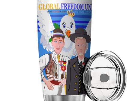 Tumbler GLOBAL FREEDOM UNITED© Men Croatia & Germany Deep Blue For Discount