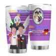 Tumbler GLOBAL FREEDOM UNITED© Men Israel & Germany Lilac Fashion