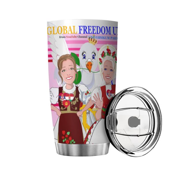 Tumbler Global Freedom United Women Hungary & Serbia Pink2 Fashion