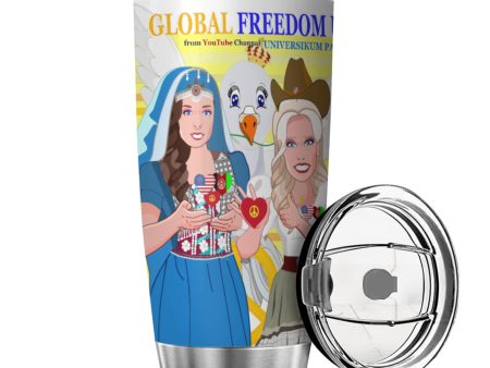 Tumbler Global Freedom United Women Afghanistan & Usa Old Peace Yellow Hot on Sale