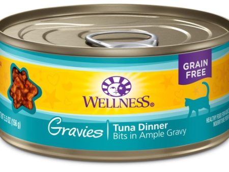 Wellness Natural Grain Free Gravies Tuna Dinner Canned Cat Food Online Sale