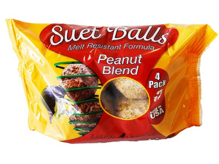 WILDLIFE SCIENCES SUET BALLS PEANUT BLEND 4 PACK (1.15 lbs) on Sale